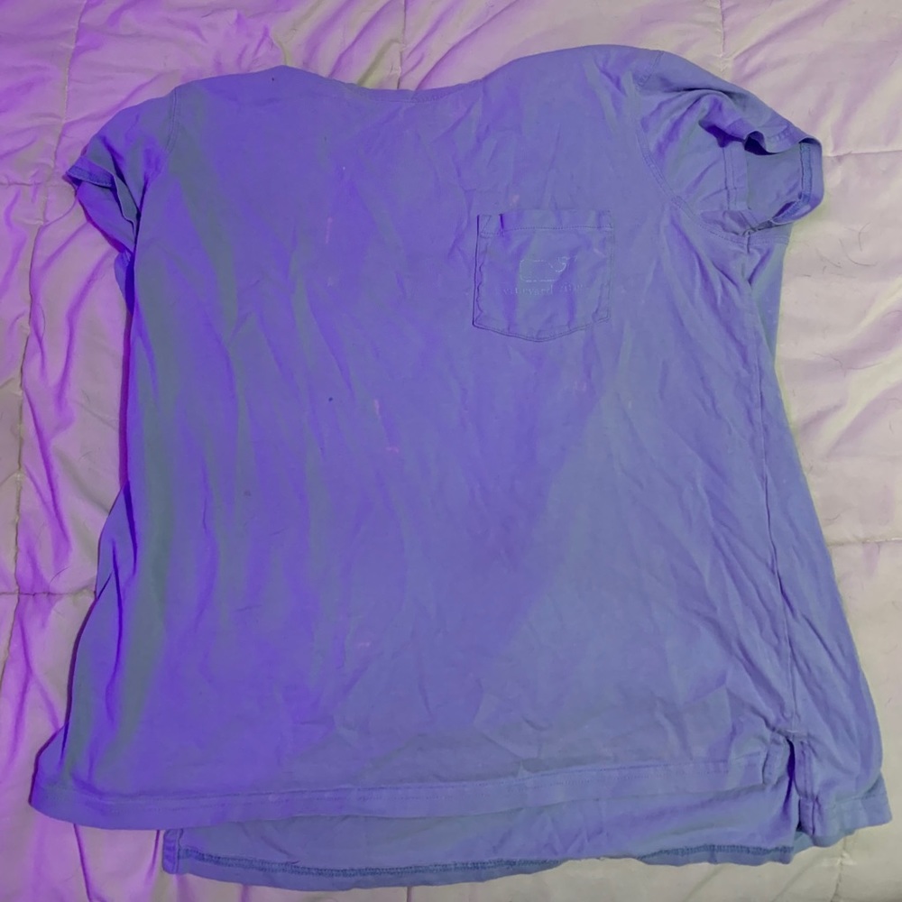 light blue vv tee